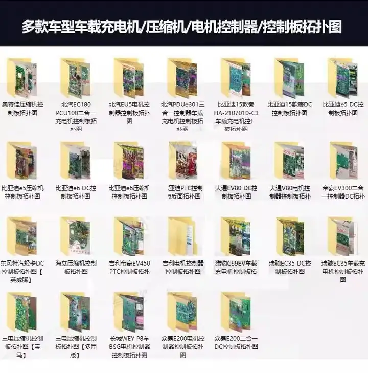 图片[2]-新能源汽车维修资料拓扑原理针脚图芯片三电控制器充电机压缩机【电商热销4】-暗冰资源网