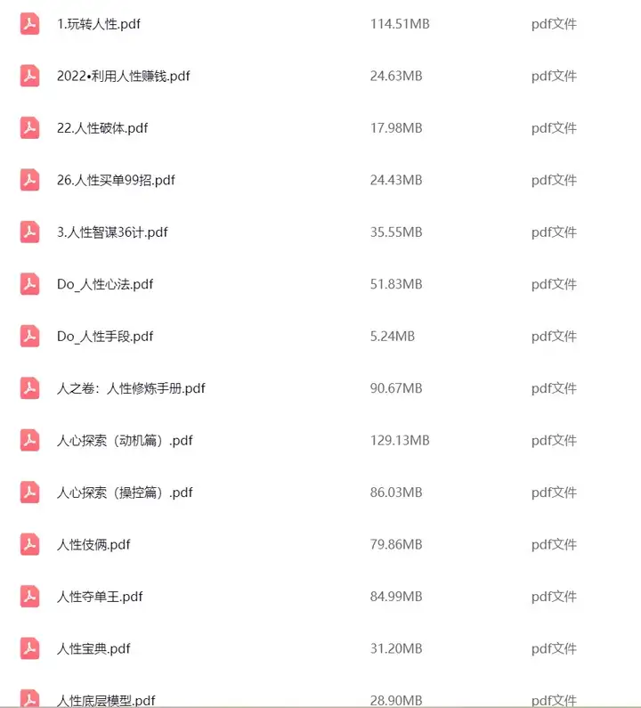 图片[2]-40本人性开悟电子书文档【处世智慧 认知社会】素材资料整理性绝学 【电商热销955】-暗冰资源网