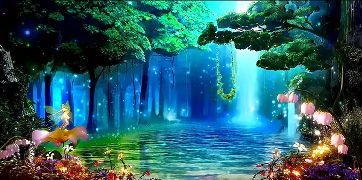 图片[7]-120款卡通森林背景视频-梦幻神秘卡通森林树儿童话剧表演出晚会仙境舞台LED背景视频素材【电商热销613】-暗冰资源网
