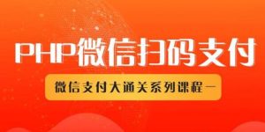 微信扫码支付系列课，支付接口接入必备技术，实现在线自动化收款（5节课）-欢迎访问本站