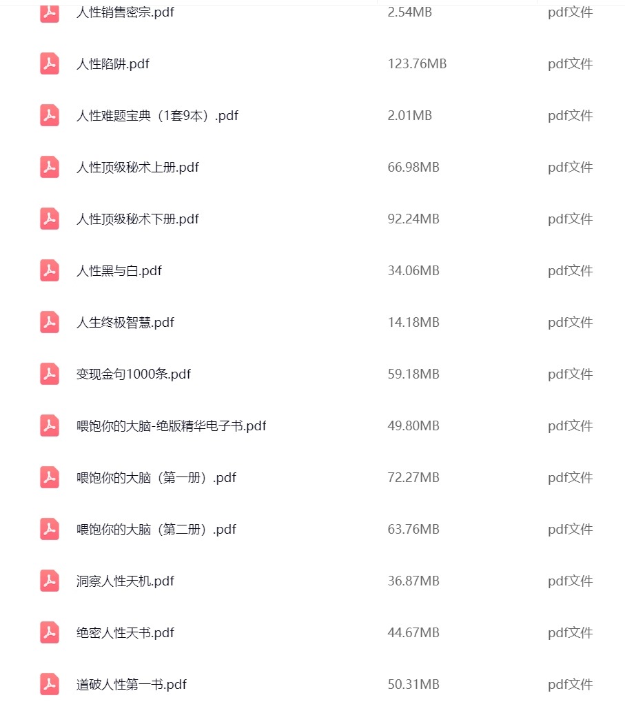图片[4]-40本人性开悟电子书文档【处世智慧 认知社会】素材资料整理性绝学 【电商热销955】-暗冰资源网